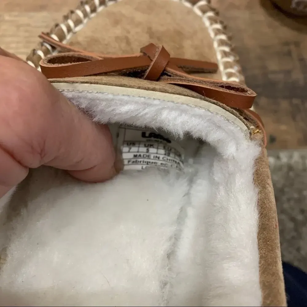 NWOT LAMO Women's Britain Moc 4 Chestnut Moccasin Size 7
